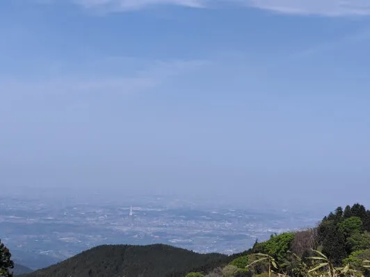 金剛山山頂から見た景色